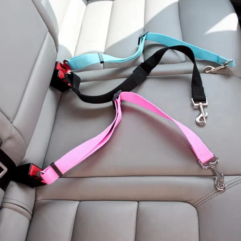 Cintura di Sicurezza per Cani da Auto, Protezione per Viaggi, Accessori per Animali Domestici, Guinzaglio e Collare per Cani, Imbracatura Solida per Auto con Sgancio Rapido