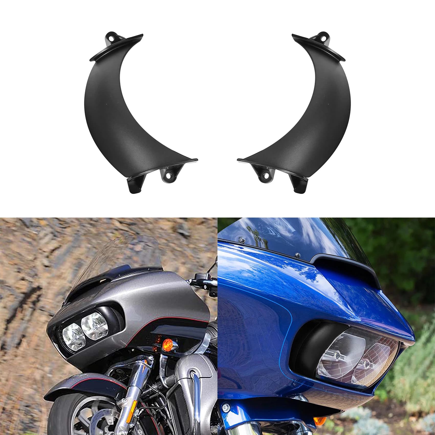 Front Headlight Fairing Vents For Harley Touring Road Glide 2015-2024 2016 2017 2018 2019 2020 2021 2022 Motorcycle Accessories