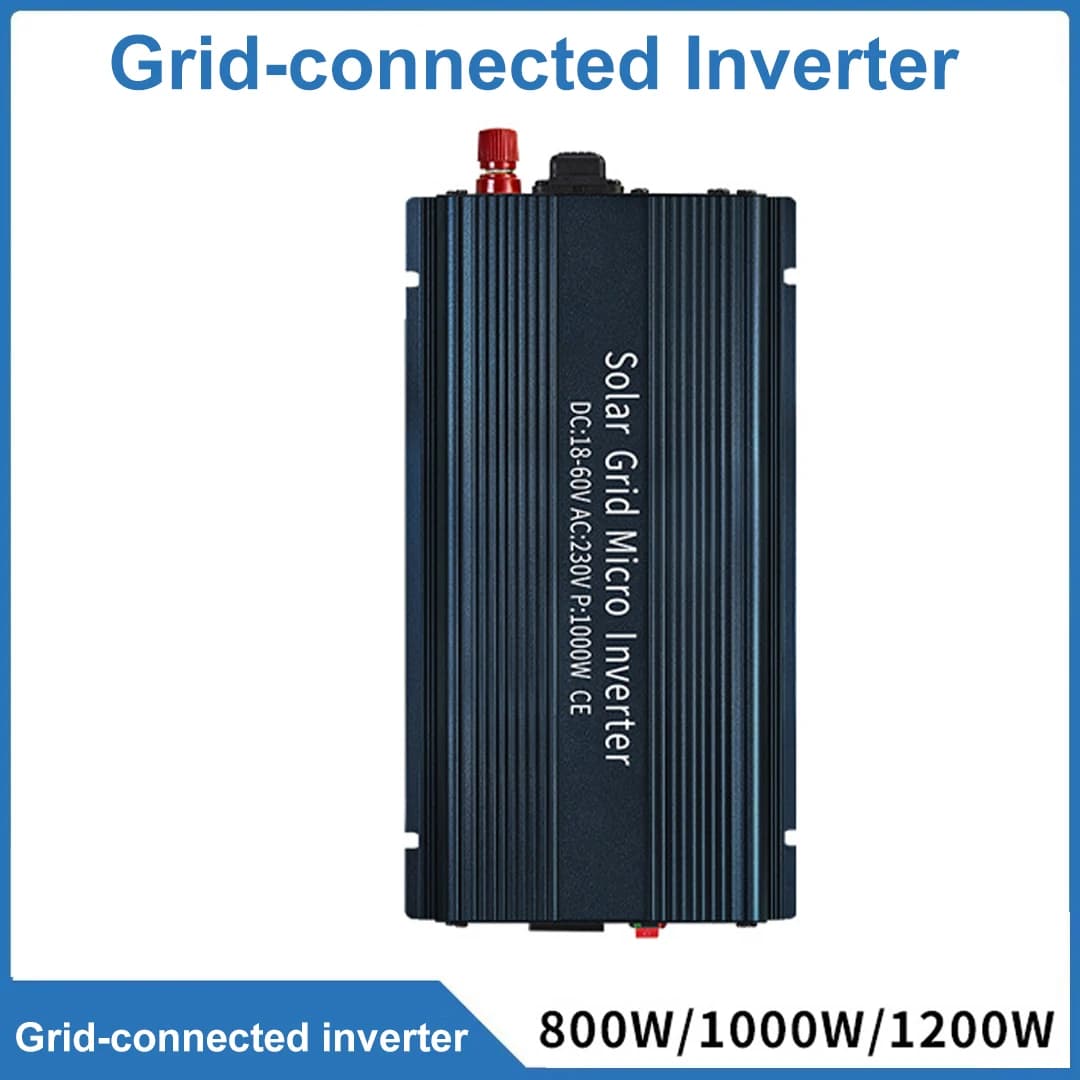 Inverter CT da 1000W con Protezione Contro la Corrente Inversa, Connessione alla Rete, Supporto Universale per Pannelli Solari e Batterie a Tensione Ampia 18-60V, Personalizzabile