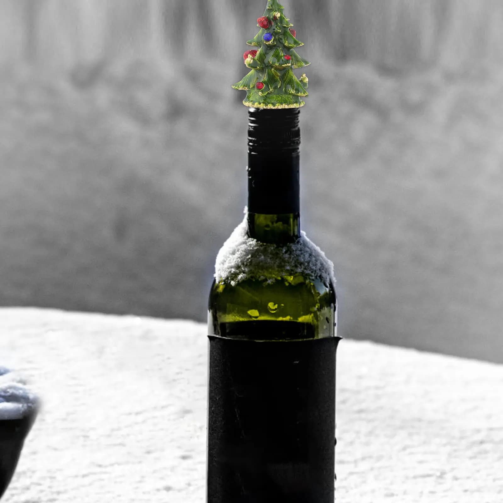 Divertenti tappi per bottiglie, accessori natalizi per il vino, porta sughero decorativo, etichette carine per bicchieri da bevande