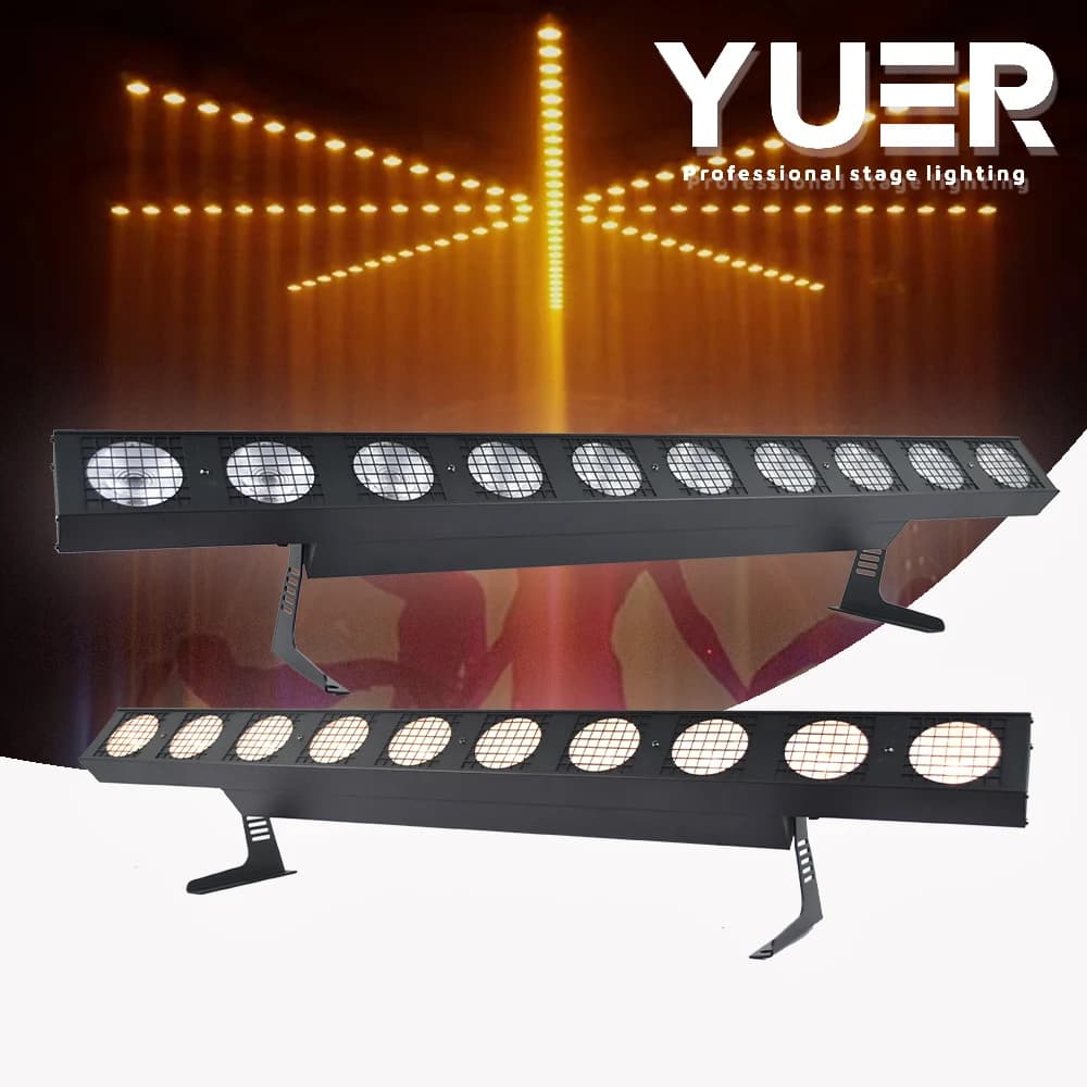 4PCS 10X30W COB LED barra luminosa Strip Matrix DMX caldo/freddo/RGBW opzionale DJ discoteca Stage light Wash Wall Light per Club Party show