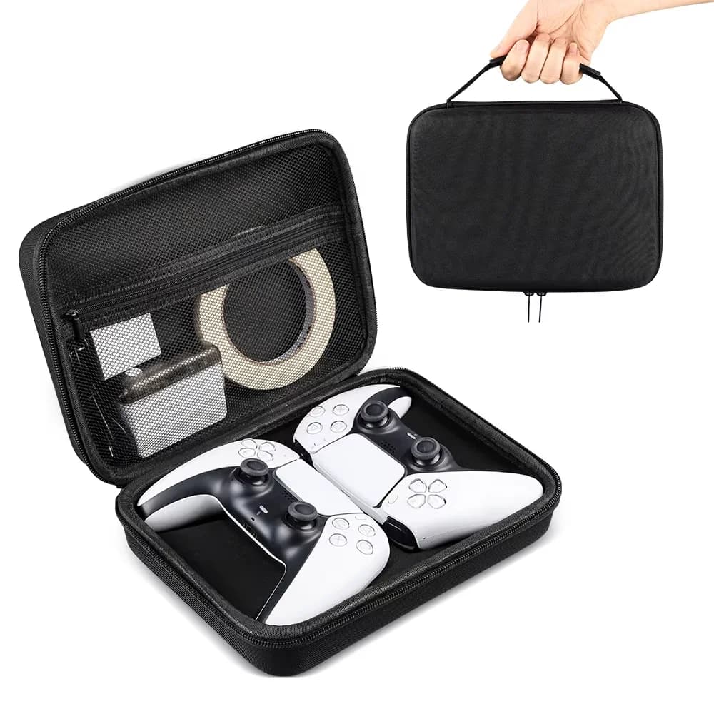 DOBE Borsa portatile protettiva per console di gioco multifunzionale per PS5 Slim con cerniera Materiale EVA TP5-3590