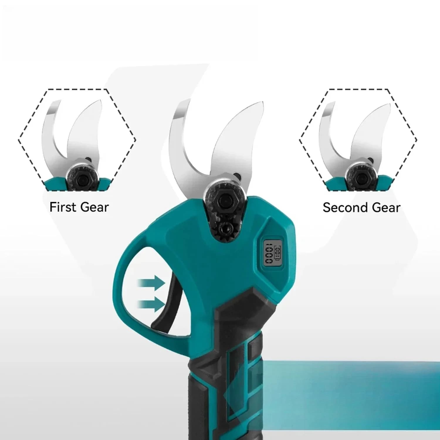 LG 7500mAh Electric pruning shears without brushes 2 marches Cordless European Spina Rechargeable Fruit Tree Bonsai Power for Makita 18V Ba