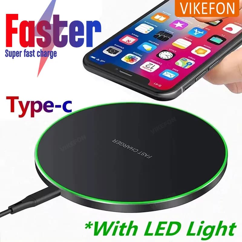 Wireless Charger Mobile Phone Charger Support for iPhone 16 15 14 13 12 11 Pro Max Samsung Xiaomi Dock Station Fast Charging