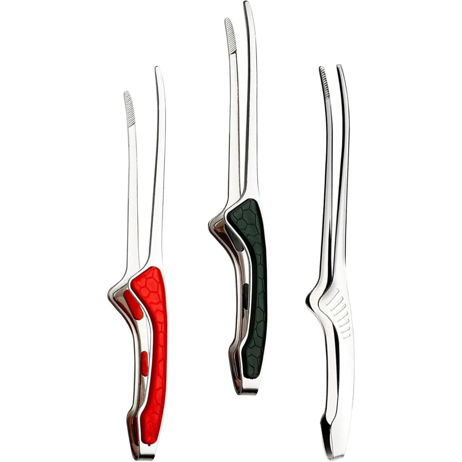 Non-Stick Stainless Steel Barbecue Tongs Anti-scald Anti-slip Steak Tongs Non-Slip Grip Kitchen Tongs for Cooking