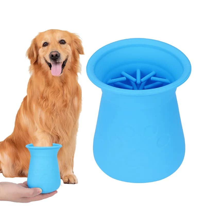 Dog Paw Cleaner Cup Soft Silicone Foot Clean Brush Portable Pet Dogs Dirty Foot Wash Foot Cleaning Bucket Foot Wash Tools