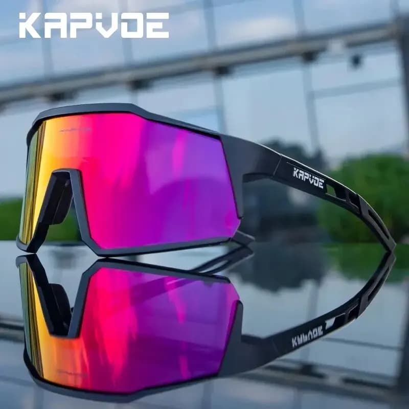 Kapvoe Cycling Glasses Road Bike Glasses MTB Polarized Sunglasses with UV400 Protection Ultralight Sports Glass Equipment