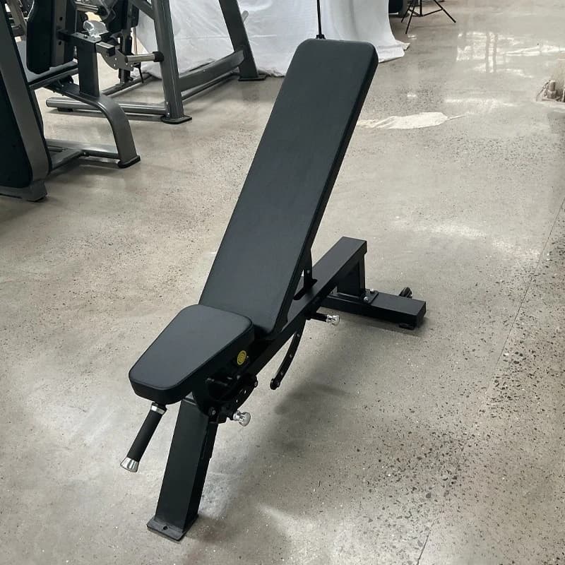 Home Gym Adjustable Manubri Bench, Metal Folding Design Portable with Body Full Body Training Safety Functions - Annual Offer
