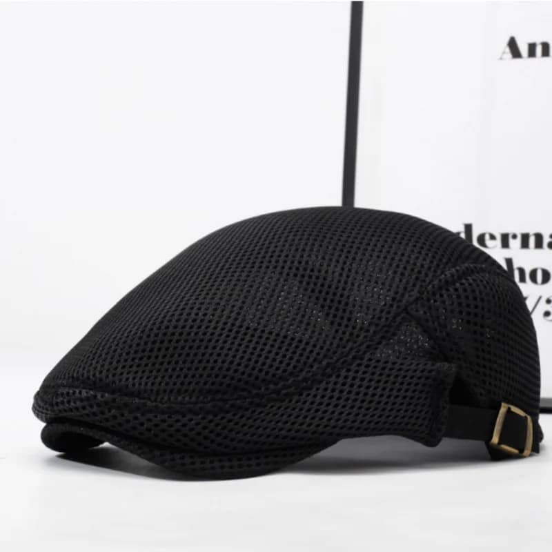 Men Mesh Newsboy Caps British Painters Hats Spring and Summer Ventilate Berets Adjustable Flat Cap Hip Hop Berets
