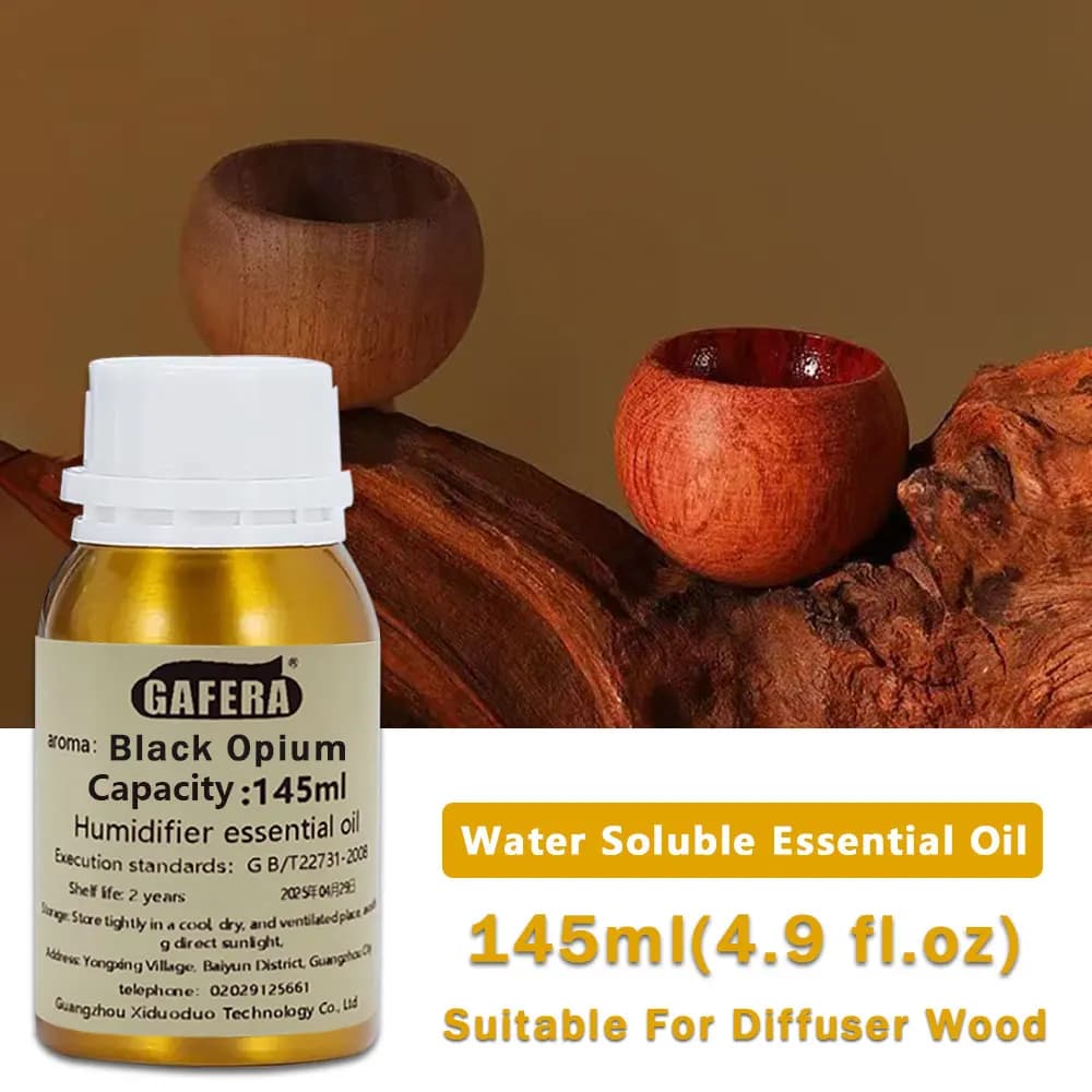 GAFERA 145ml (4.9 fl.oz) Oli Essenziali Black Opium Ritz-Carlton - Per Diffusore, Legno Profumato e Umidificatore e Pietra Aromatica