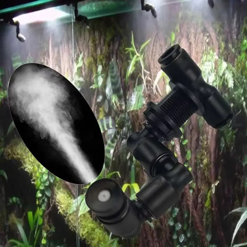 Umidificatore automatico per piante da foresta pluviale con sistema da giardino con nebulizzazione automatica con timer Controller per irrigatore con schermo LCD per giardino domestico