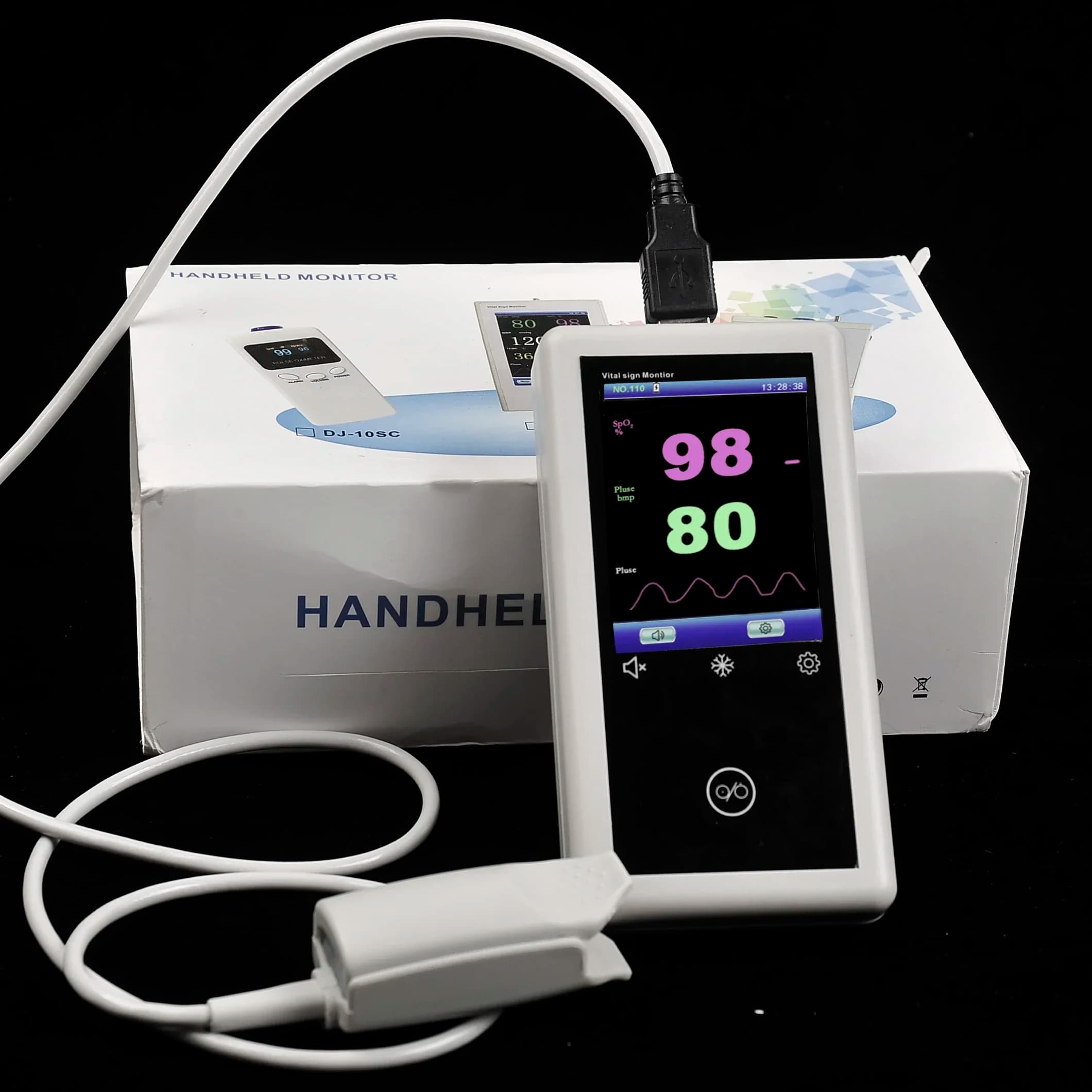 Portable 2.8 inch SPO2 PR PI Clinical Equipment