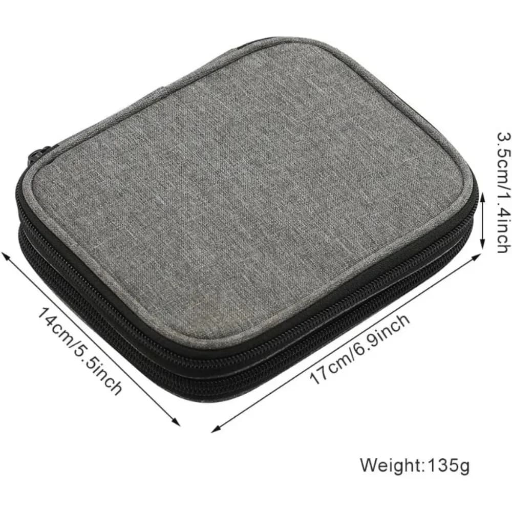 NEW for Various Crochet Needles Crochet Hook Kit Tools(Bag Only) Sewing Storage, Zipper Storage Organizer Bag with Web Pockets