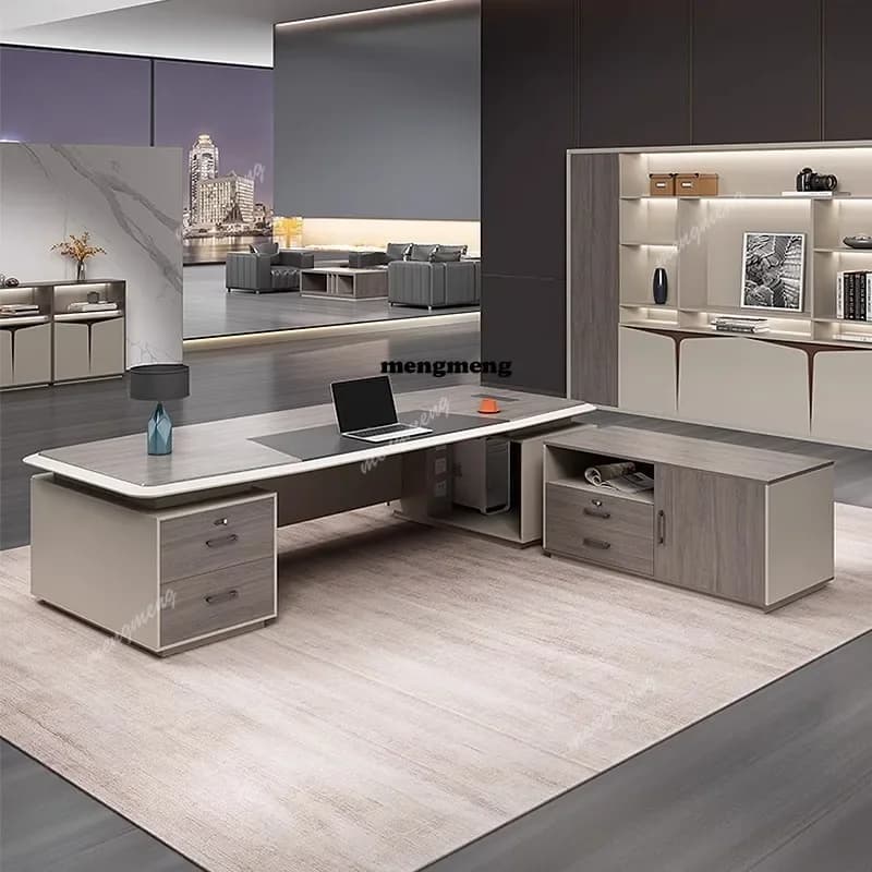 Organizzatore di vendite calde Scrivania direzionale moderna Bureaux estetici Scrivanie per ufficio in piedi Lavoro Mobili per ufficio Escrivaninha di lusso