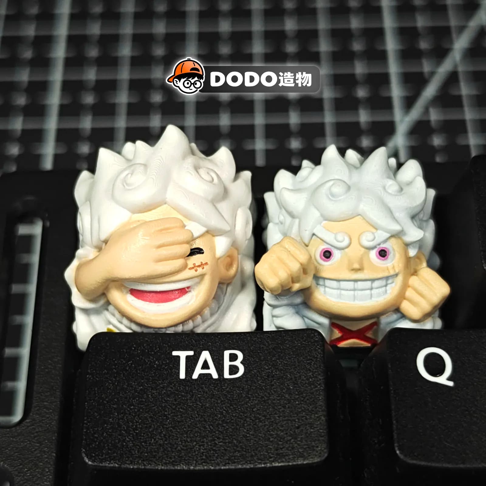 Diy Self Made One Piece Nika Luffy Mechanical Keyboard Keycaps Cross-Axis Mechanical Keyboard Pc Personalized Keycaps Gift Toy