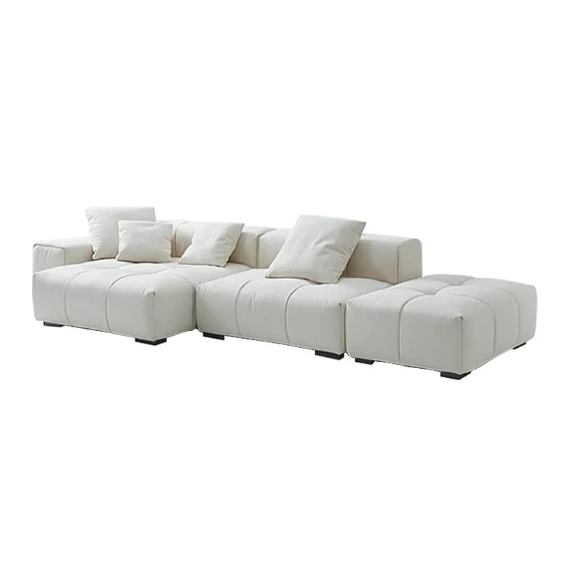 Set Divano we-Nordic Pixel, Seduta Bifacciale, Stile Minimalista Italiano, Modulare per Villa, Divano a Blocchi Tofu