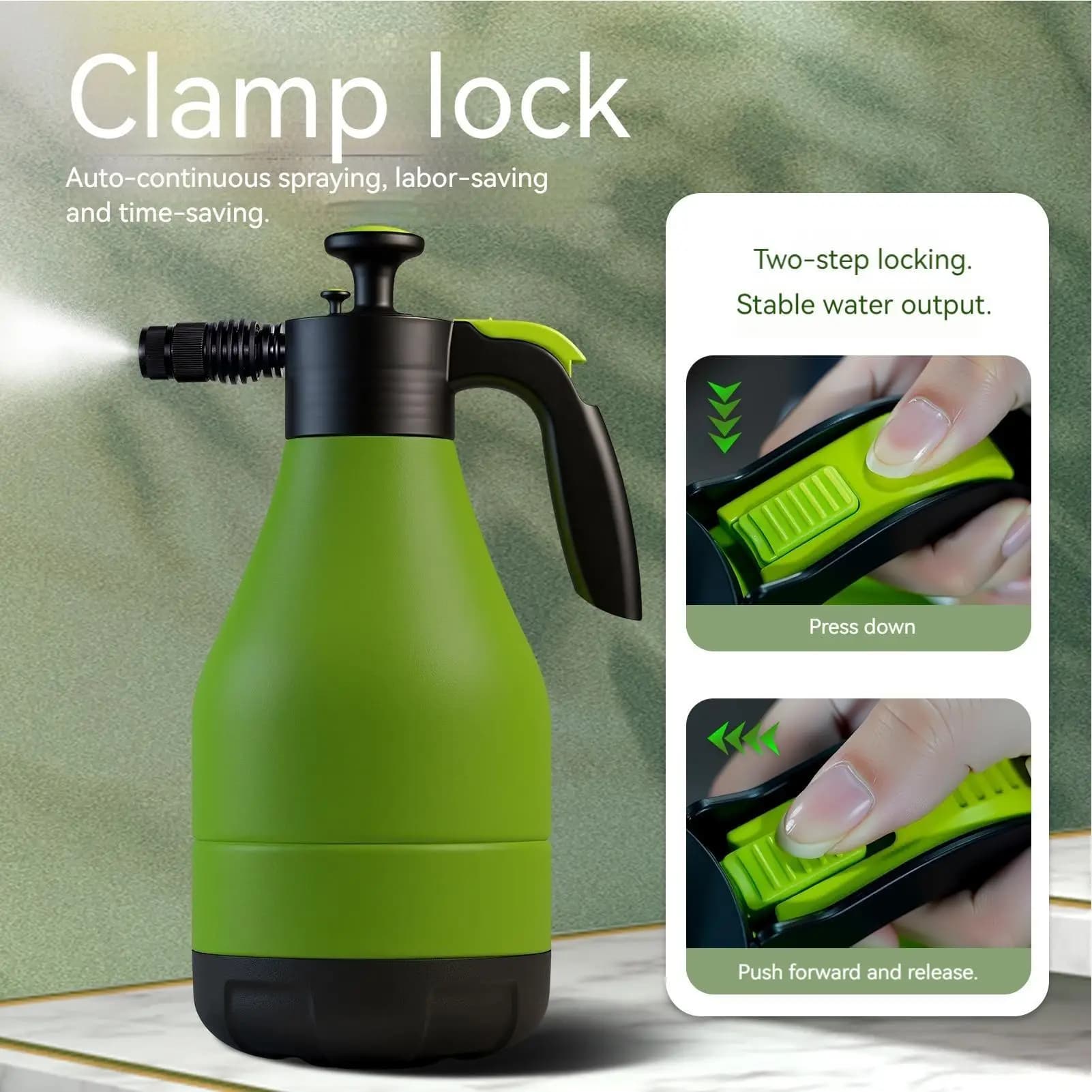 4L Car Soap Foam Sprayer High Pressure Battery Washer Acid Resistant Automatic Foam Sprayer for Garden Pipe for Automatic Motorhome