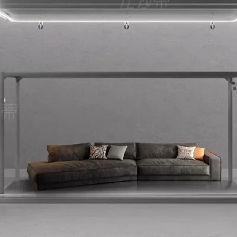 #Creative Scratch Living Room Sofas Waterproof Cover Protector Sponge Round Ergonomic Sofas Modern Divano Bathroom Furniture