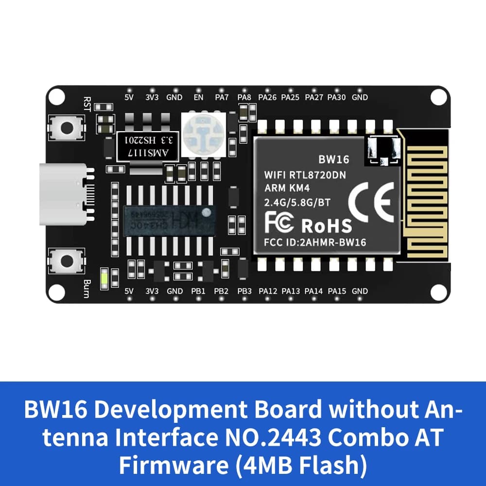 Kidsbits Keyestudio BW16-kit New version Development card/IPEX BW16 Bluetooth antenna and Wifi APP Android/IOS
