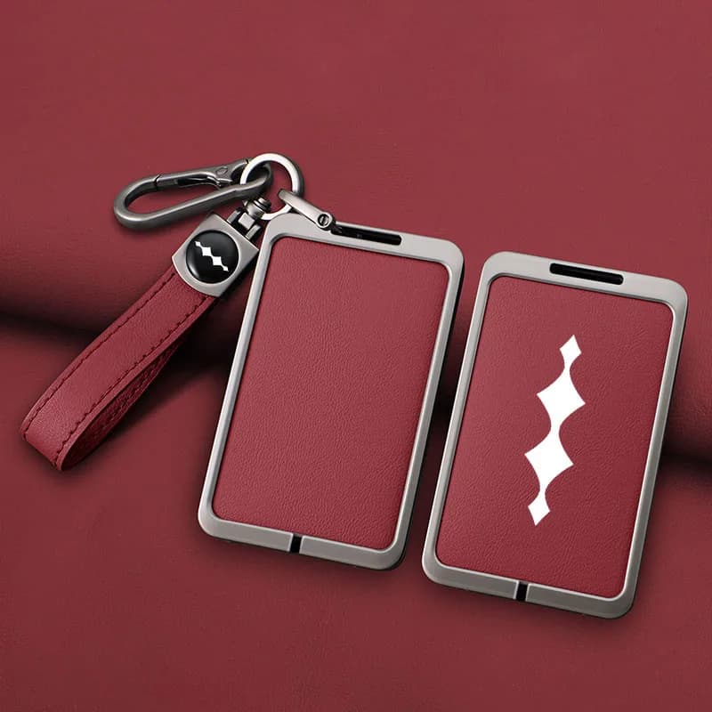 Cover per chiave auto in lega di zinco, adatta per il modello BYD e:NEV Leopard 5 2023-2024, cover protettiva dedicata per chiave con scheda NFC, accessorio per chiave.