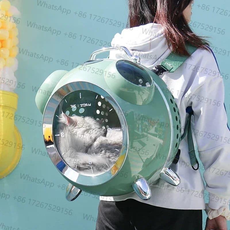 Intelligent Outdoor Portable comfortable Pet Cat Backpack Large Capacity Carrier with temperature and humidity reminder