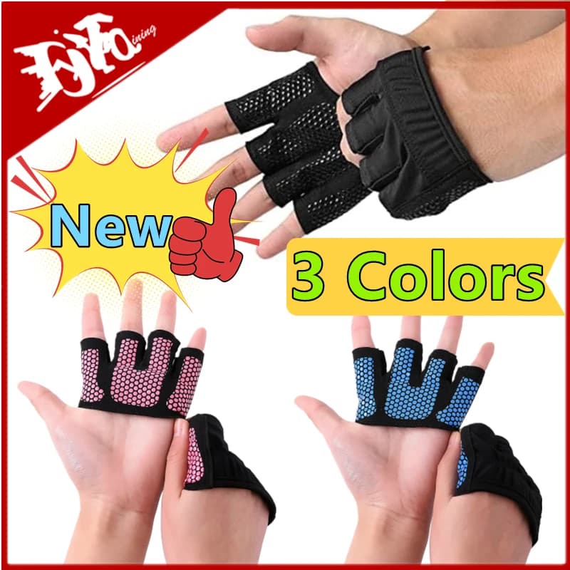 New 3 Colors Women's Fitness Gym Gloves for Crossfit Training Gloves Protection for bodybuilding hands for weight lifting