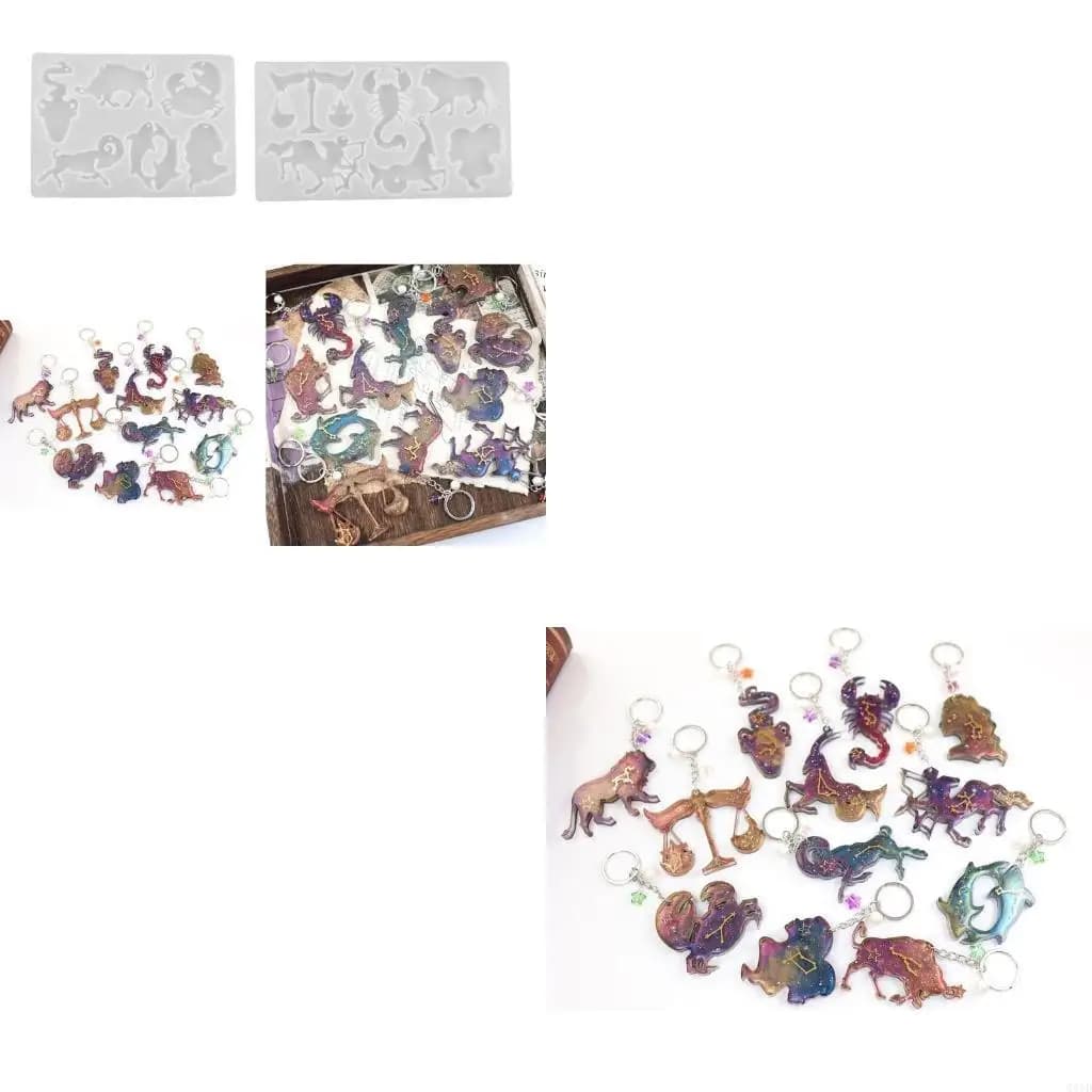 2 stampi per ciondolo costellazione, stampo in silicone per resina epossidica per creazione gioielli fai da te