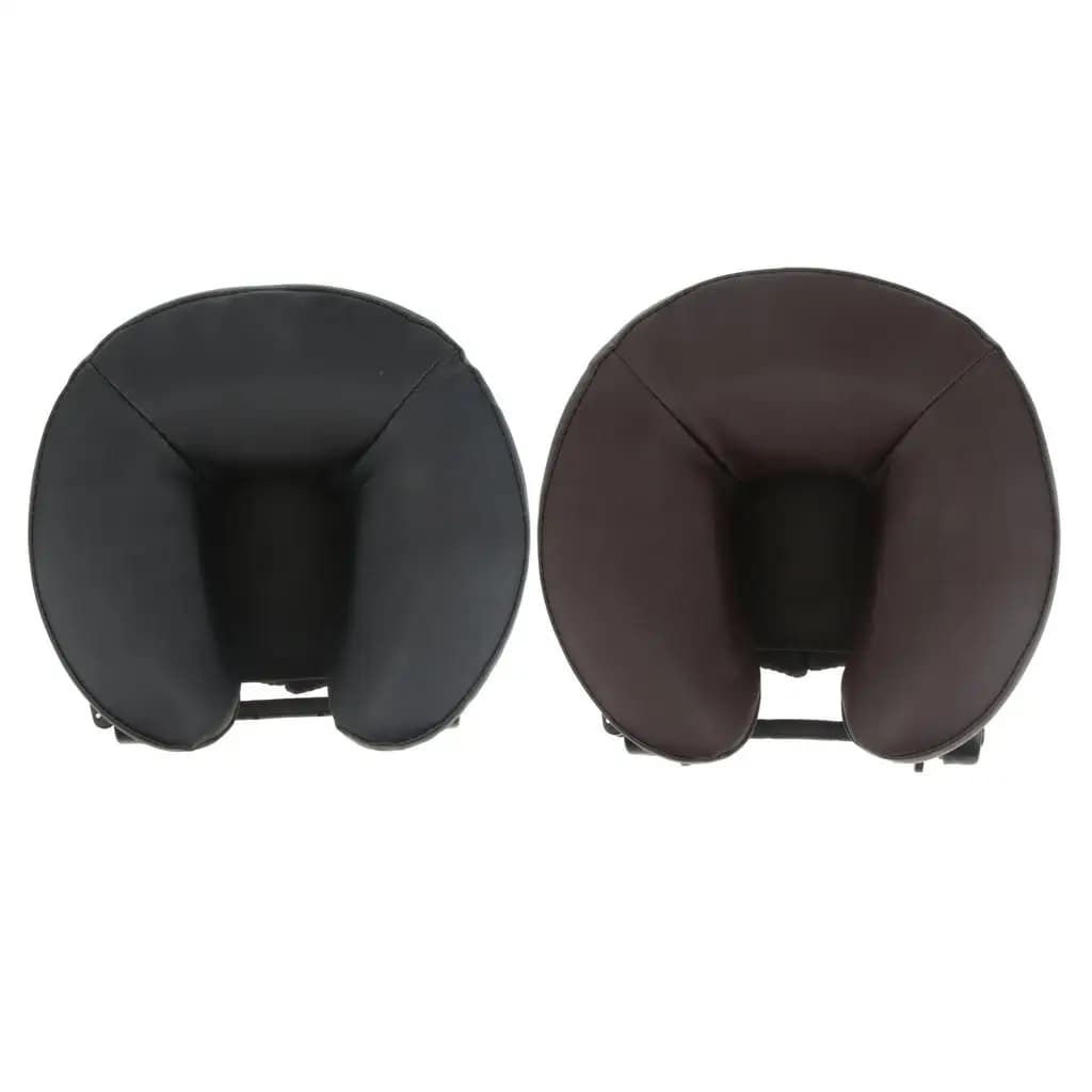 Ergonomic Massage Table Pillow Washable PU Face Cradle Cushion Support Pad for Beauty Salon Office and Travel