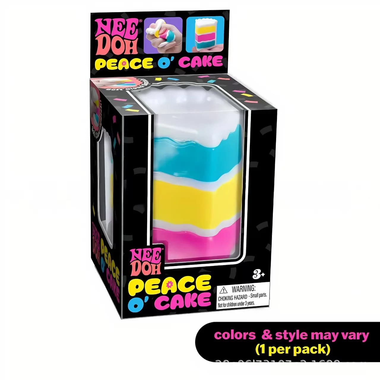 Needoh Nice Schylling Cube Sensoriale Nice-Sicle Antistress Squishy Cube Antiansia Oggetto da Spremere per Concentrazione e ADHD