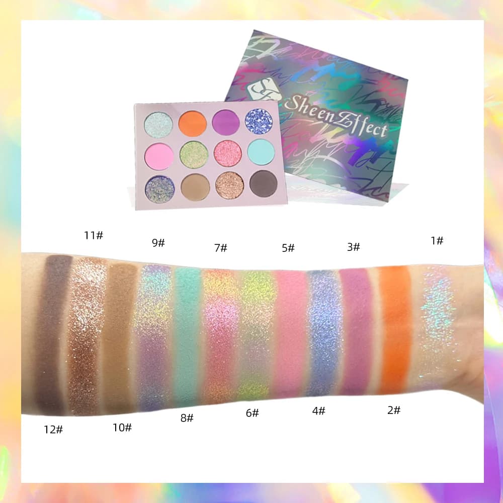 HighQuality Professional Makeup Palette Eyeshadow Cosmetics Single Eyeshadow Palette - Pearly Shimmer & Sparkling Finish