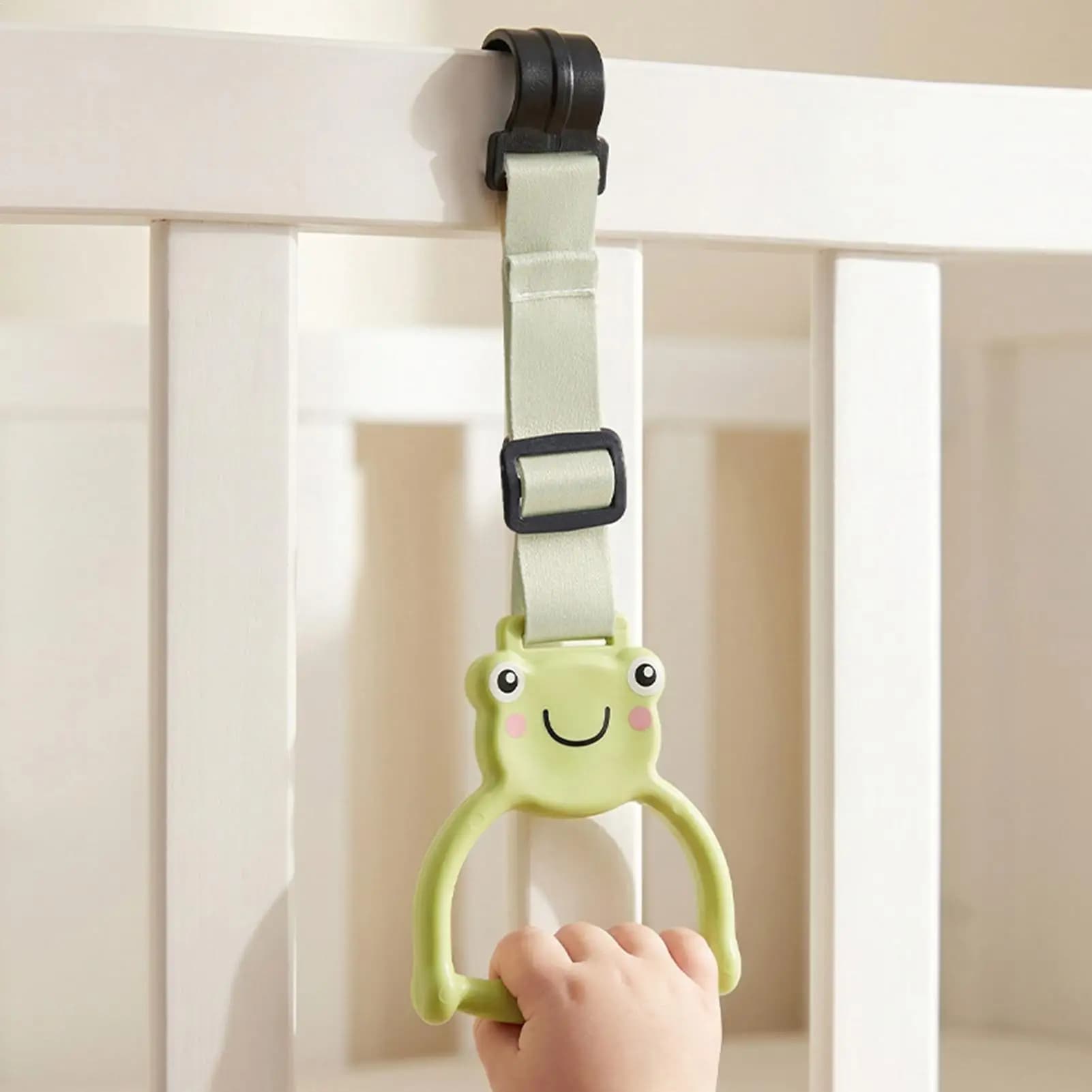 1PC Pull Ring For Baby Crib Ring Baby Learn To Stand Hand Pull Ring Hanging Ring Baby Cot Toddler Pull Rings kids Walking Assist