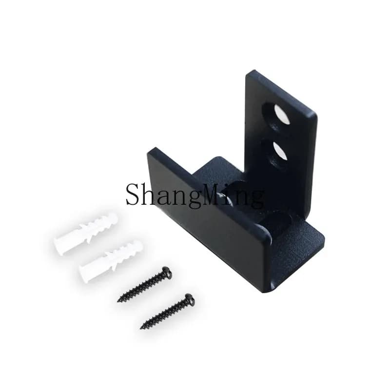 Fermo a pendolo scanalato per guida porta DSA, ferma a pendolo scanalato per parete, guida a parete in ferro, ferma a pendolo in acciaio inossidabile