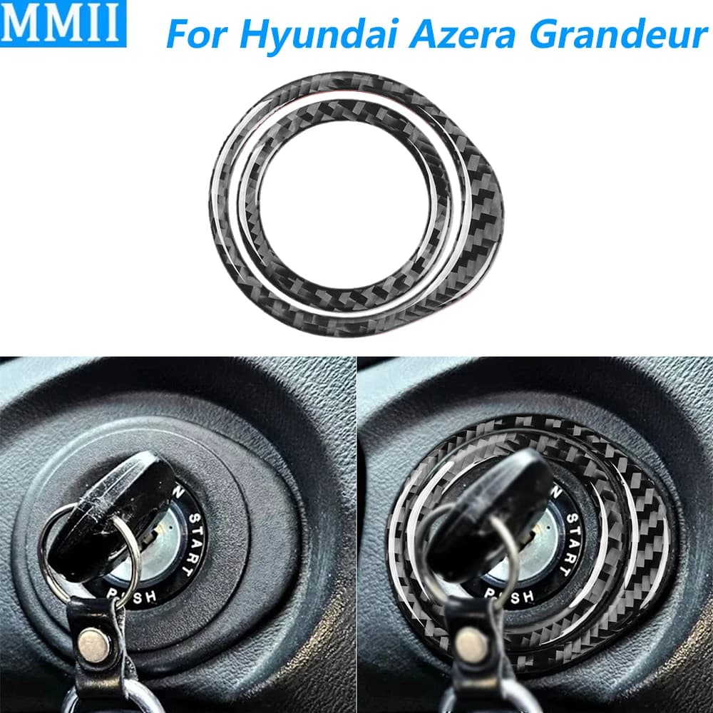 Per Hyundai Azera Grandeur TG 2006-2011, Copertura del Pannello di Accensione in Fibra di Carbonio, Accessori Auto, Adesivo per Interni