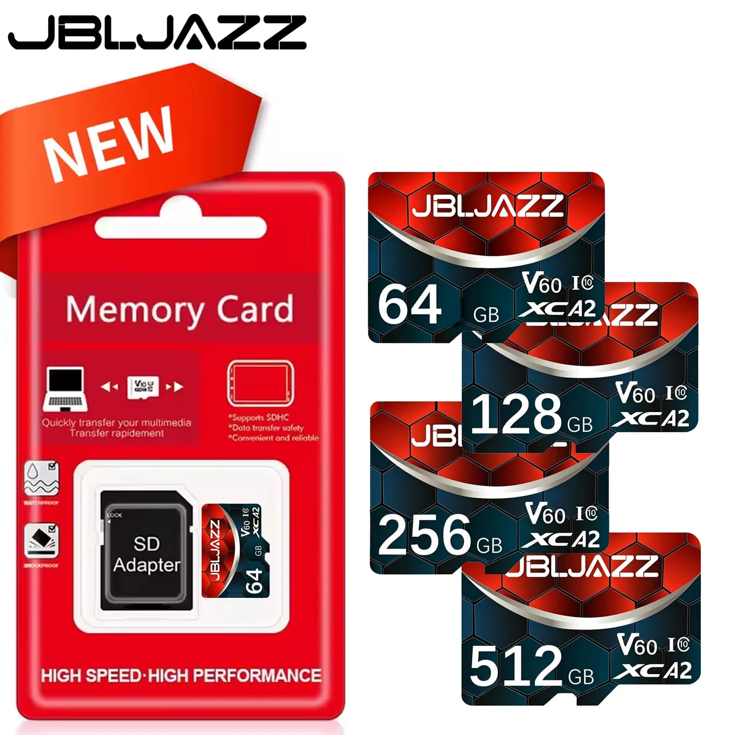 Micro SD Card 512GB Class 10 High-Speed TF Memory Card 128GB V60 U3 Extreme Pro Micro SD Card For Phone Drone Camera Dash Cam
