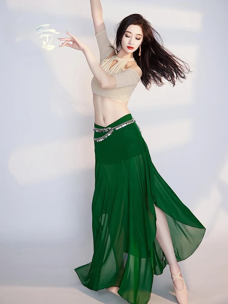 New Original Spring/Summer for Dance of Ventre: Top and Gonna Bicolore, Swimwear, Oriental Dance Clothing for Women