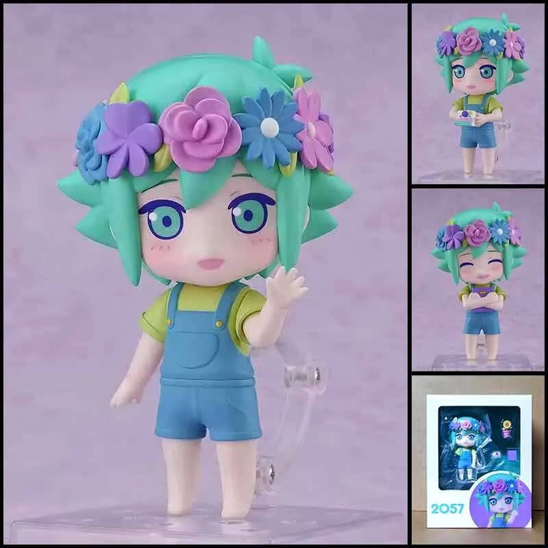 Omori Cute Q Version Basil Action Figure Model Replaceable Face Collectible Desktop Decoration Toy Anime Game Birthday Gift