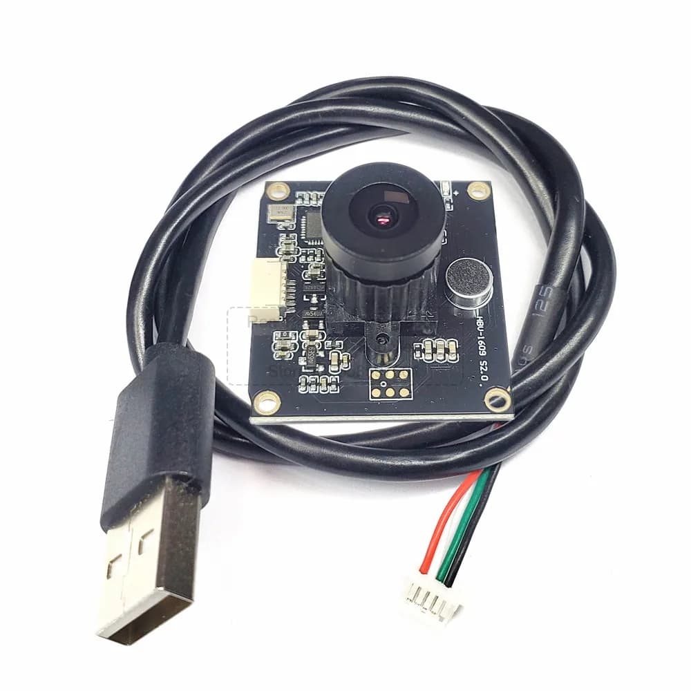 Modulo fotocamera USB OV2643 da 120 gradi con microfono analogico con obiettivo focale regolabile da 2,1 mm senza driver per laptop da 2 MP