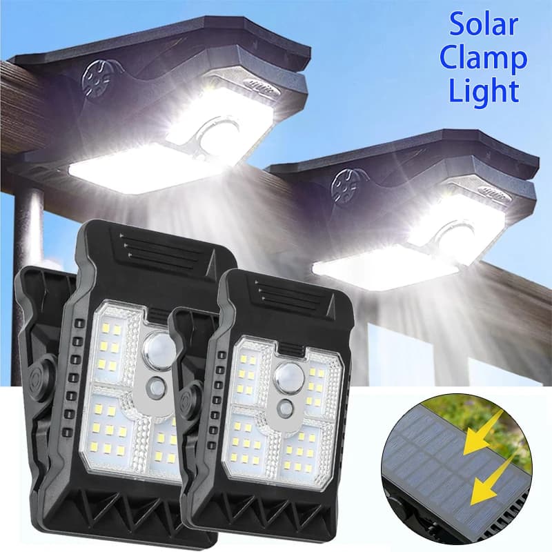 Sensore di movimento impermeabile con luce solare per esterni 3 modalità di illuminazione Luci Cortile Prato Patio Recinzione da giardino Pareti Lampade a LED