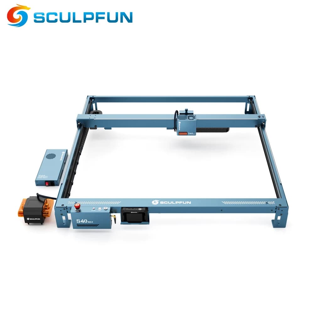 Sculpfun S40 MAX 48W Laser Engraver Cutting Machine 50L Air Assist Kit 830*800mm Engraving Area Auto-Focus For Wood Glass
