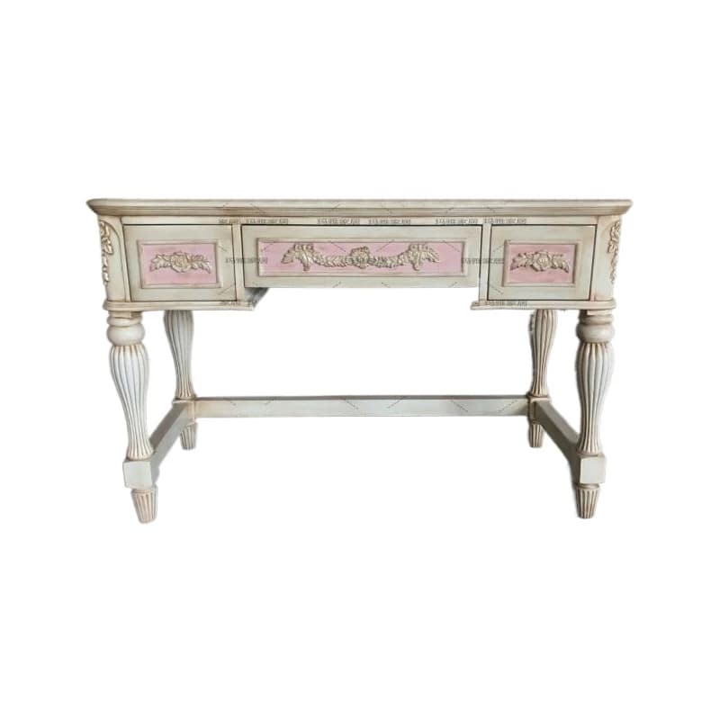 French simple solid wood desk antique carved computer table calligraphy table American hotel study writing desk, customized
