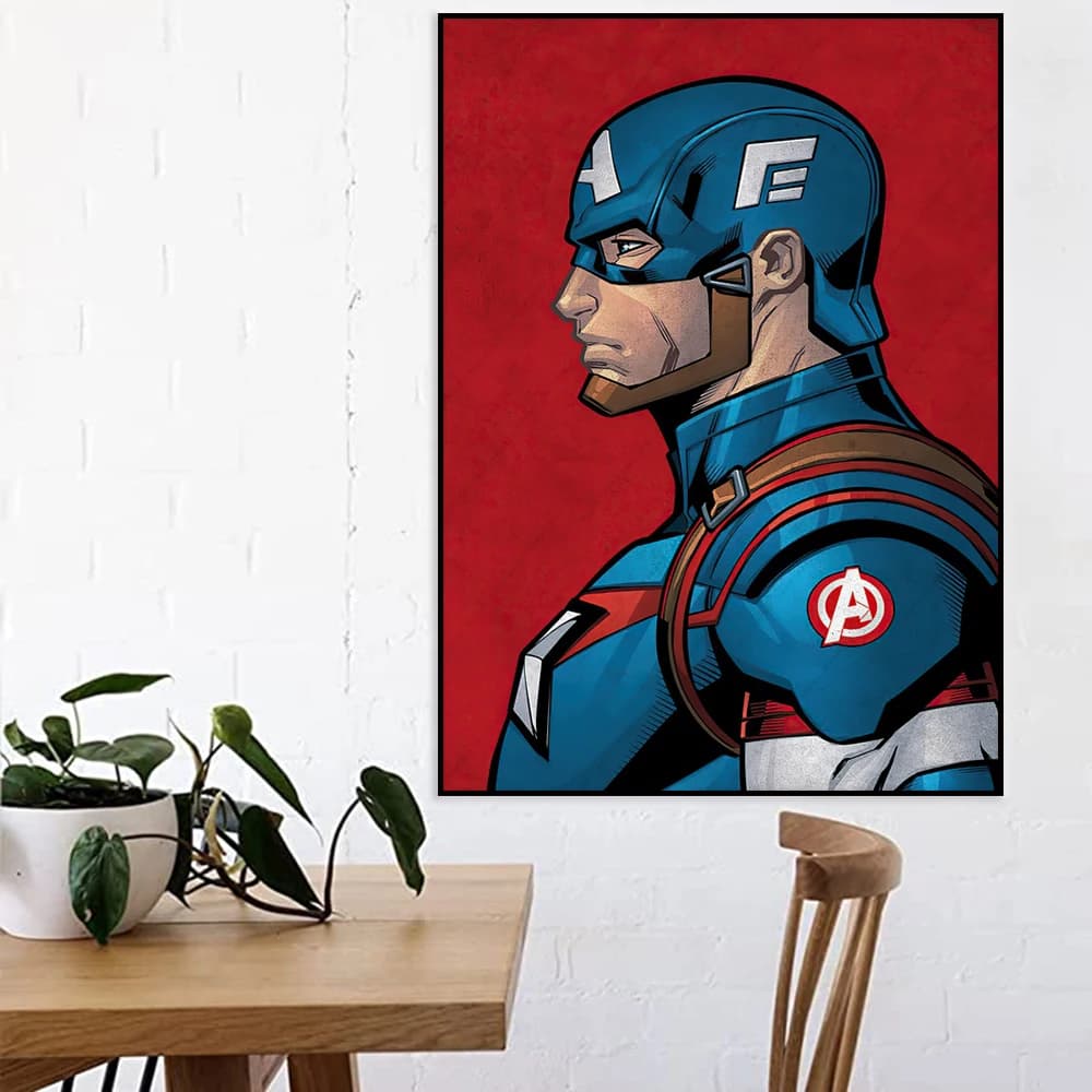 Marvel Movie Superhero Wall Art Posters SpiderMan Iron Man Simple Home Decor Diamond Painting Mural Prints Pictures Gifts