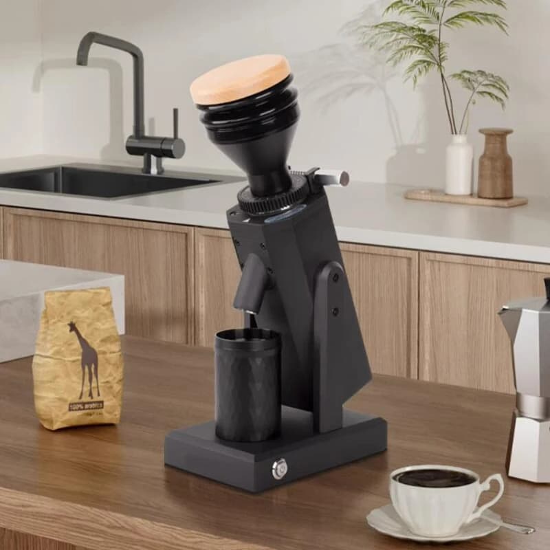 110V 220V Electric Coffee Beans Grinder Machine Italian 40mm Conical Burr Coffee Grinder Aluminum Body Commercial