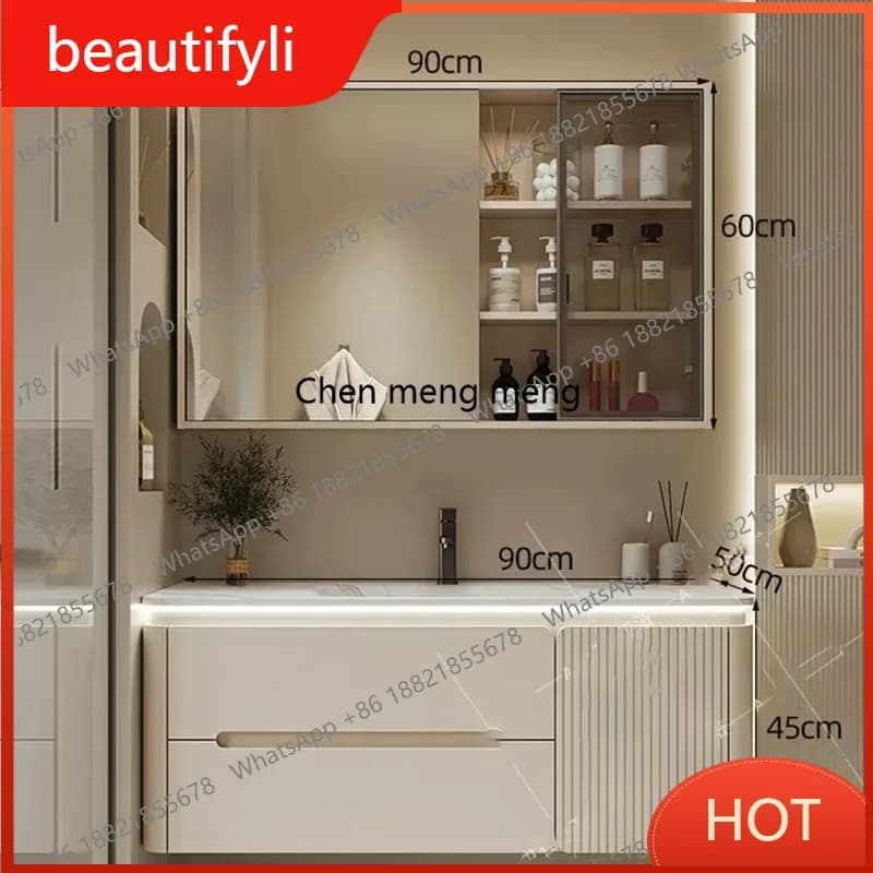 Armadio Multiuso A139 per Cucina e Bagno, Colonna Portaoggetti da Pavimento e Parete, Specchio Farmacia, Scaffale di Lusso, Armadietto WC in Legno
