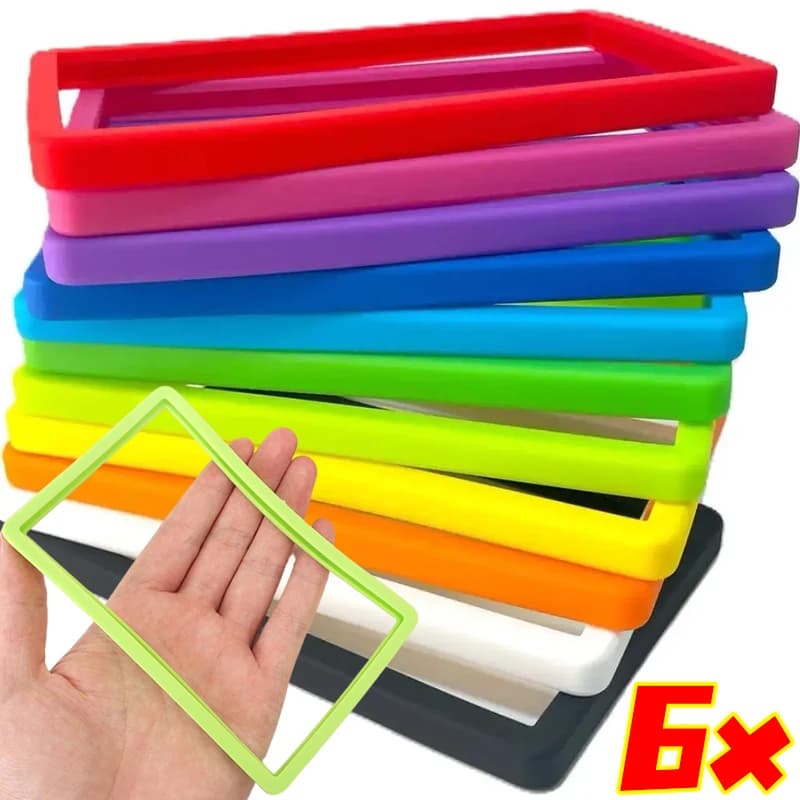 6/1 Pezzi Custodia Protettiva Anti-Caduta in Silicone Morbido per Carte PSA e Porta Carte da Gioco Sportivo
