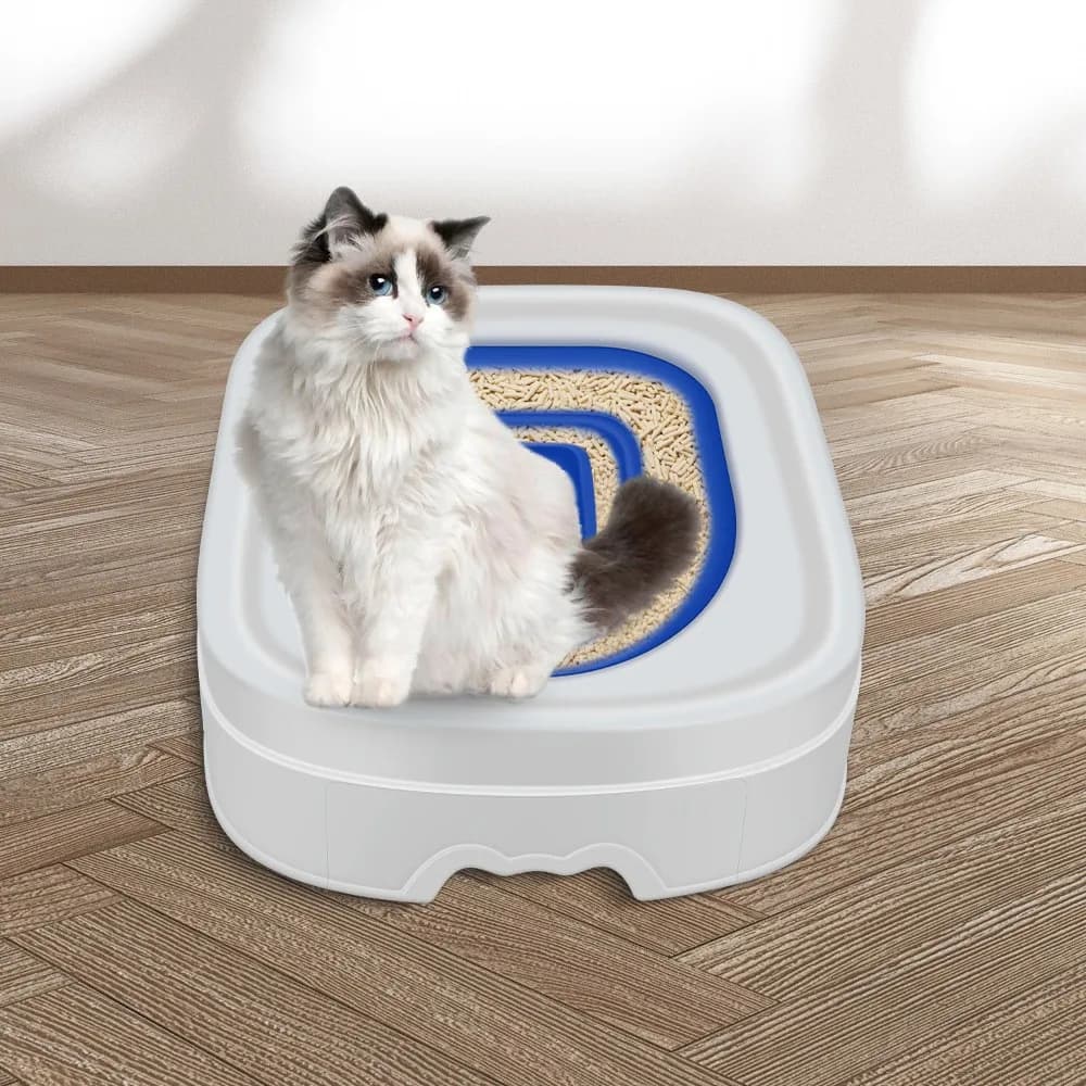 Auxiliary Cat Potty Training Litter Tray Pet Toilet‑Training Guide Position‑Fixed Trainer for Indoor Cat Pet Cleaning Supplies