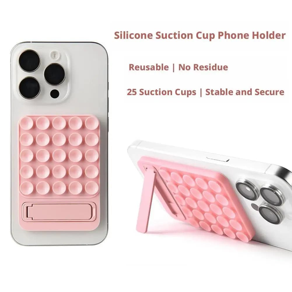 Silicone Suction Cup Phone Mount Strong Adhesive Foldable Sticker Holder For Hands Free Smartphones Accesories