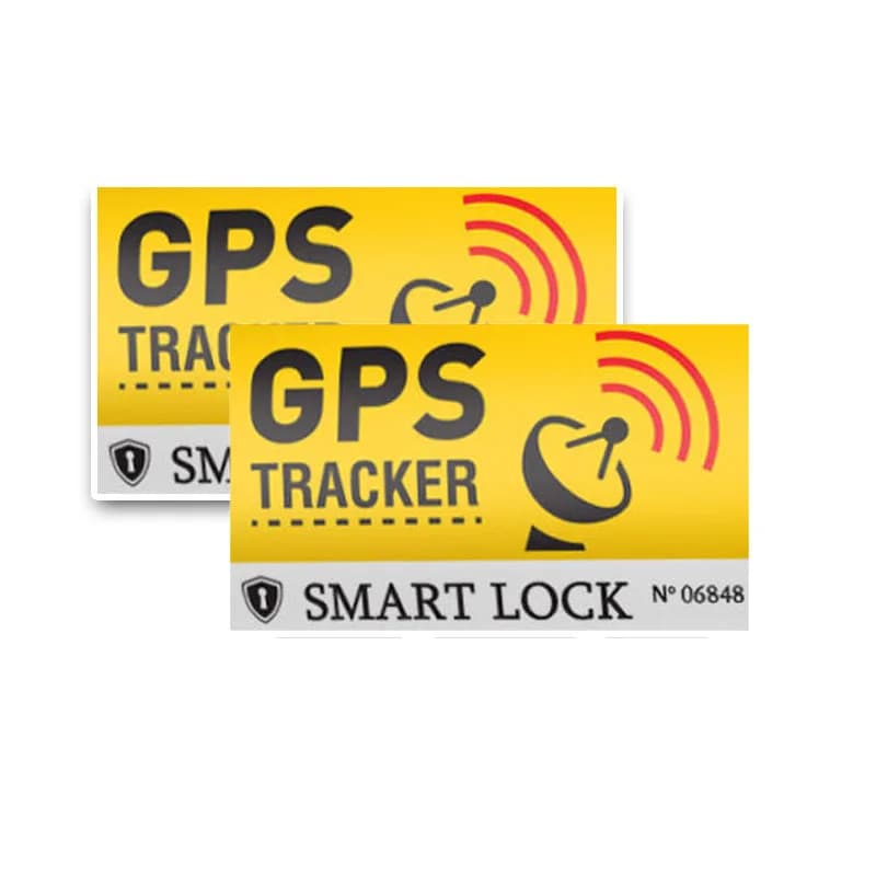 90 X 50mm Adesivo per auto creativo Localizzatore GPS Smart Lock Accessori Copertura riflettente impermeabile Graffi Decalcomania in PVC