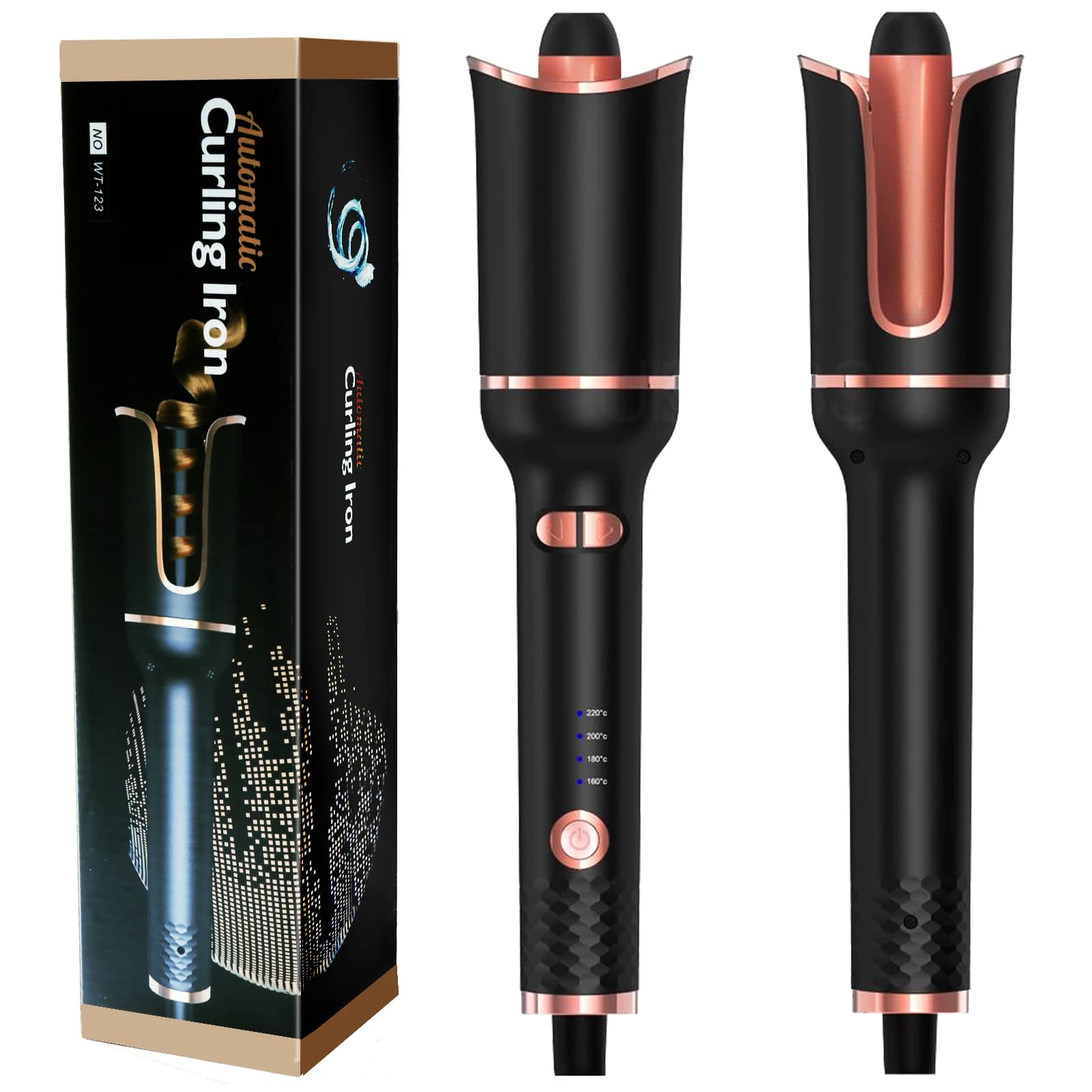 Automatic Rotating Hair Bigodin Air Spin Curl Iron Curl Ceramic Hair Bar wand for curling electric hair Waver Iron Styler