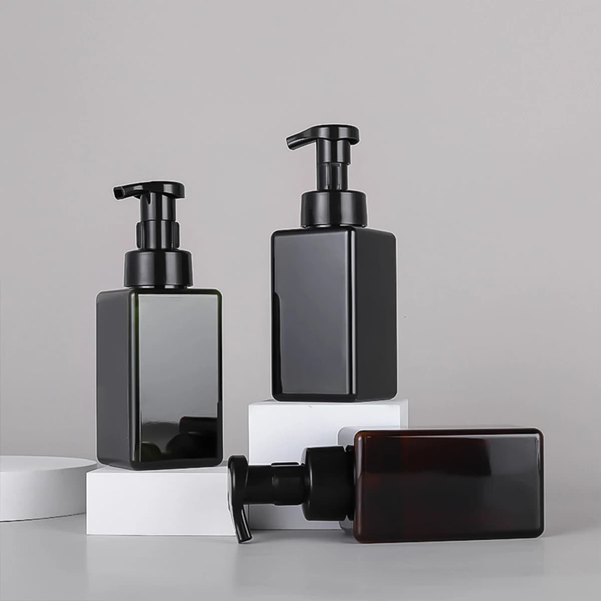 Dispenser di sapone schiumogeno da 450 ml da appoggio da cucina portasapone per mani contenitore per liquidi bottiglia vuota bottiglia di schiuma riutilizzabile