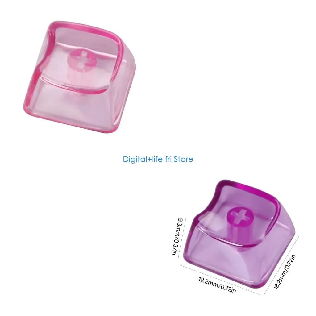 E06D 10PCS X Stem Keycaps Durability For Mechanical Keyboards Color Transparent